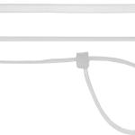 Кабельные стяжки белые ХС-Б, 2.5 x 200 мм, 100 шт,нейлоновые, СИБИН 3786-25-200