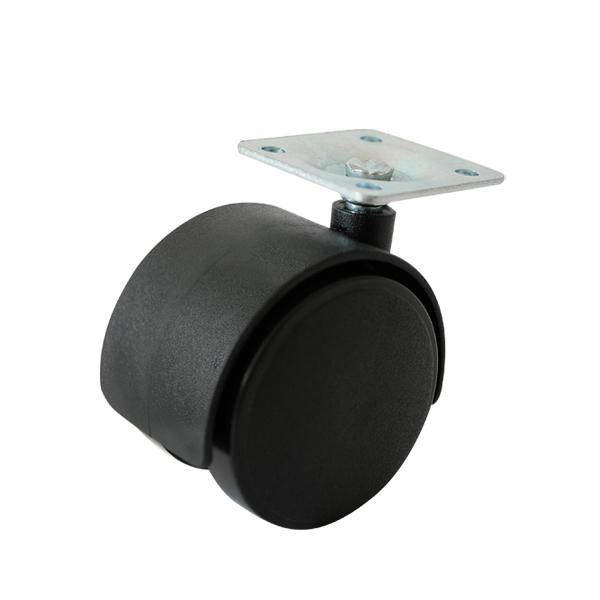 Колесная опора с площадкой d=40, 38х38х1,2мм 10191