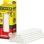 Стержни 11х200мм прозрачные STAYER Universal 2-06821-T-S40