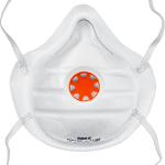 Полумаска фильтрующая DEXX противоаэрозольная,многослойная, коническая с клапаном FFP 11104